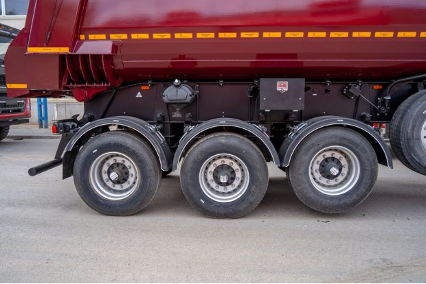 Оси полуприцепа, передняя подъемная ось