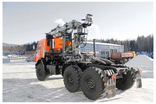 Седельный тягач Камаз с КМУ СФ-85С