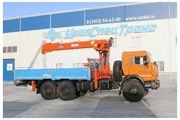 Бортовой Камаз с манипулятором