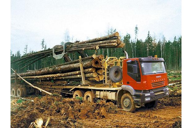 Лесовозный автопоезд IVECO-ATM-633930