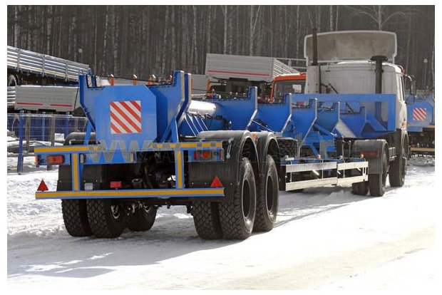 Полуприцеп рельсовоз ППО 22-23Д-Р