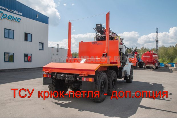 Лесовоз Урал 4320-NEXT с гидроманипулятором Тайфун Лиф 95 К