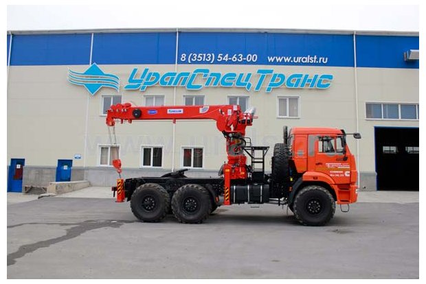 Седельный тягач Камаз с манипулятором Kanglim KS1256G-II