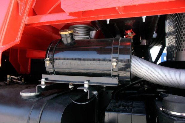 Система обогрева днища самосвального кузова выхлопными газами