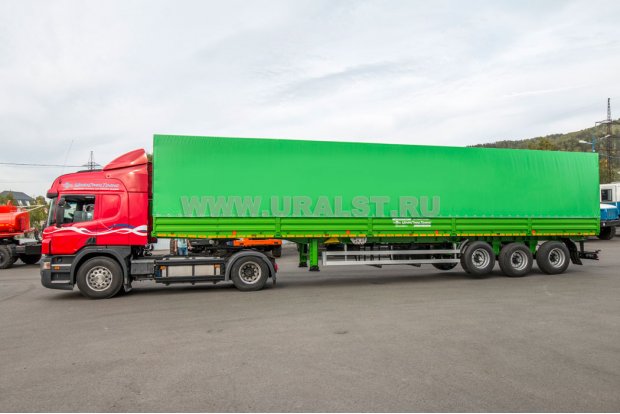 Полуприцеп бортовой ППБ 35Б-32Л-14К BPW УСТ 9465 тент