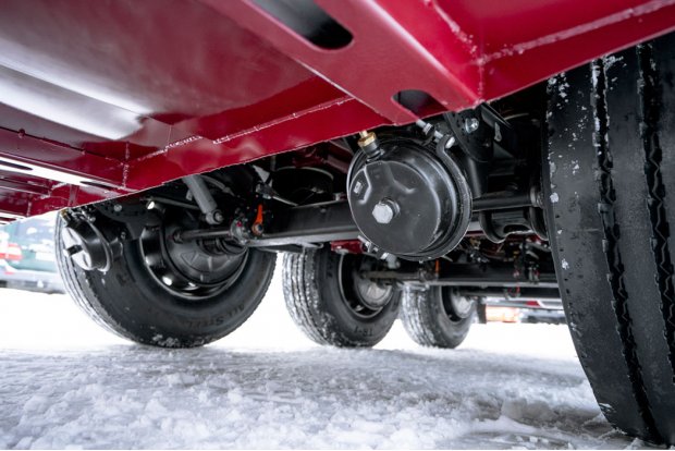 Пневмоподвеска полуприцепа цистерны