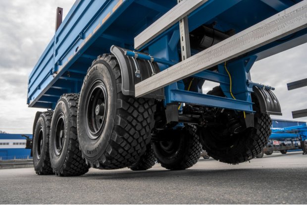 Подъемная ось полуприцепа