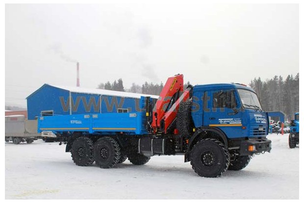 Бортовой автомобиль Камаз 43118-10 с краном-манипулятором Palfinger PK-23500А