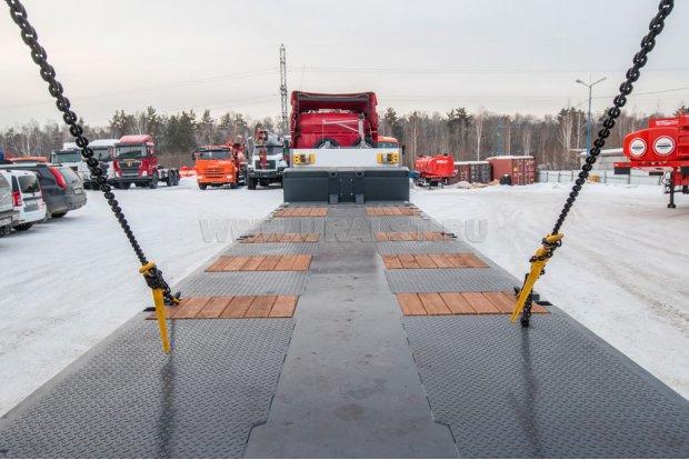 Грузовая платформа полуприцепа