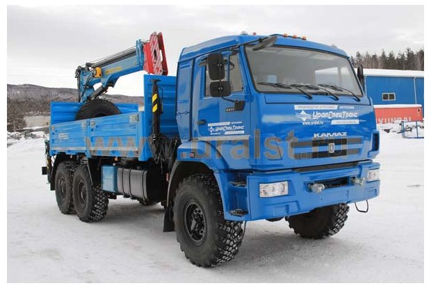 Камаз бортовой с краном манипулятором