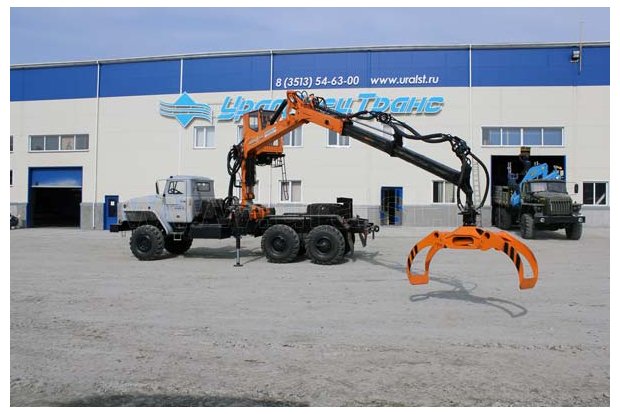 Урал погрузчик леса с ГМ