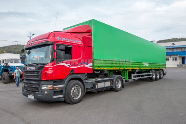 Полуприцеп бортовой ППБ 35Б-32Л-14К BPW УСТ 9465 тент