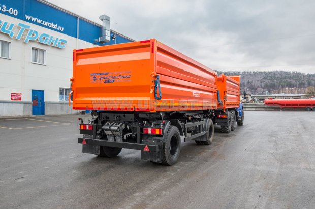 Самосвал АС 10-15 трехстор. УСТ 5453 Урал сельхозник 5557-72Е5 NEXT + Прицеп самосвальный ПС 12-21Д-18 УСТ 9465