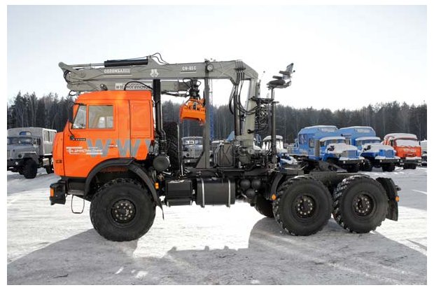 Седельный тягач Камаз с КМУ СФ-85С