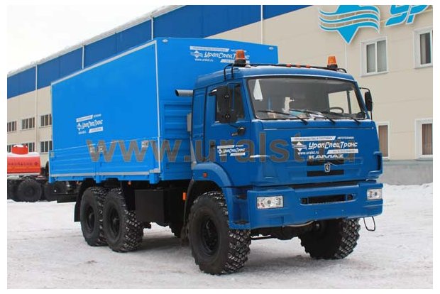 Фургон контейнер УСТ на бортовой платформе автомобиля Камаз