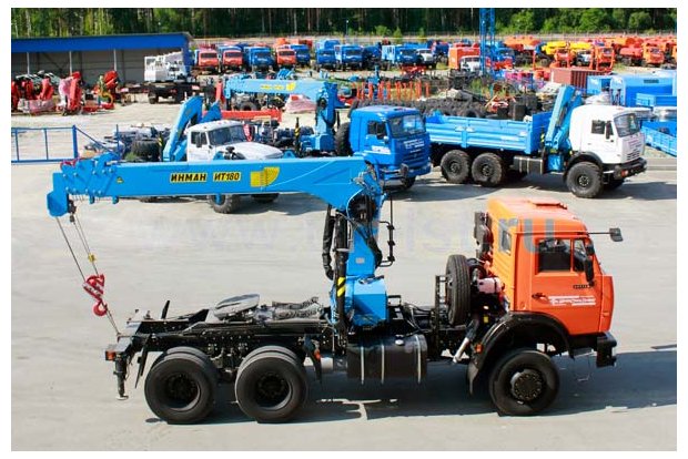 Седельный тягач Камаз с КМУ