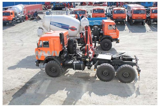 Седельный тягач Камаз с КМУ Palfinger РK-15500