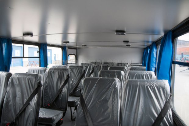 Салон вахтового автобуса