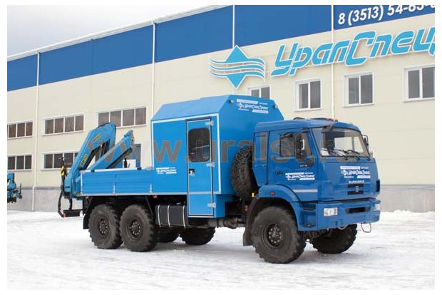 Автофургон Камаз с КМУ