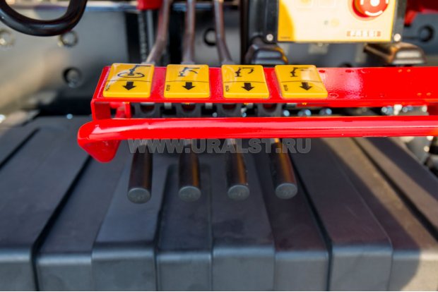 Рычаги управления опорами и КМУ