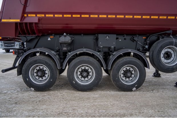 Оси полуприцепа, передняя подъемная ось