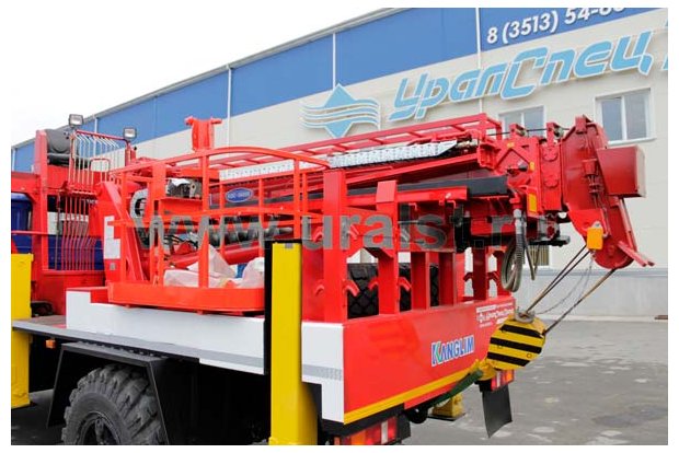 Кран-манипулятор Kanglim KDC 5600 с буровой установкой