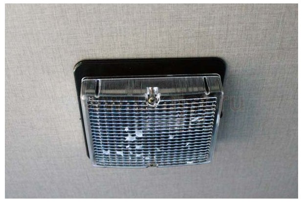 Плафоны освещения салона вахтового автобуса Урал