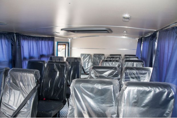 Салон вахтового автобуса