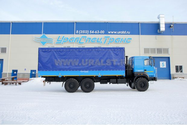 Бортовой Урал-М УСТ-5453 с тентом