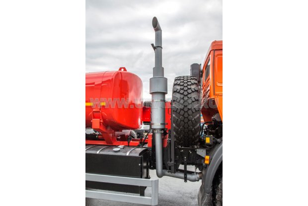 Перенос выхлопа отработанных газов за кабину вверх