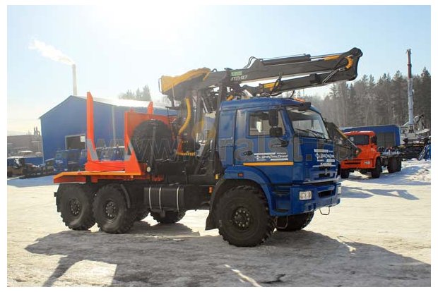 Лесовоз Камаз с гидроманипулятором ОМТЛ-97