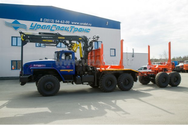 Лесовоз с VM10L74 Урал М 5557-72Е5 + Роспуск лесовозный ПРЛ 11-УР УСТ 94652