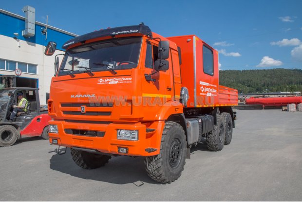 Автобус грузопассажирский ГПА 6+2 откр. УСТ 5453 Камаз 43118-50сп.м. базовый