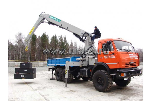 бортовой камаз с кму ИФ 300