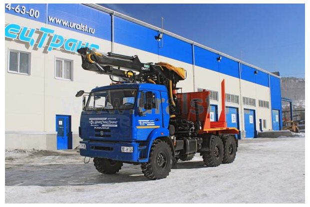 Лесовоз-тягач Камаз с гидроманипулятором ОМТЛ-97