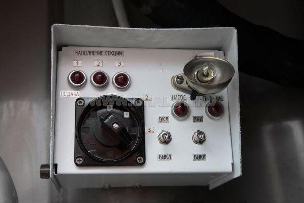 Пульт управления операциями слива и налива