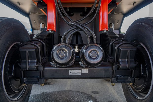 Рессорно-балансирная подвеска без РШ (центральный балансир)