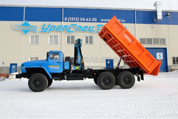 Урал самосвал 4320-72М с КМУ ИМ-95