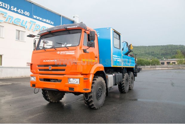 Грузопассажирский автомобиль УСТ Камаз ГПА с КМУ ИМ-150