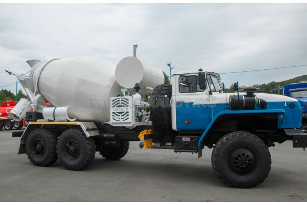 Автобетоносмеситель АБС 6АП-У УСТ 54536G Урал 4320-60Е5, утепление