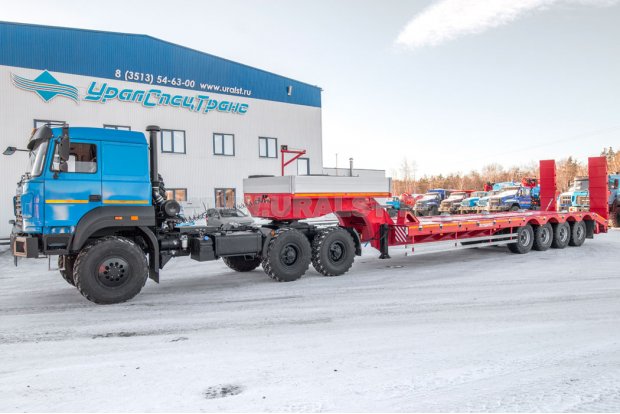 Полуприцеп-тяжеловоз 60 тн, механические трапы 