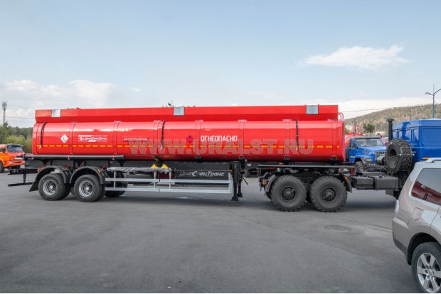 Полуприцеп цистерна ППЦ 40П-24Д-3 УСТ 9465 прямая рама 5 мм, короб, лестница