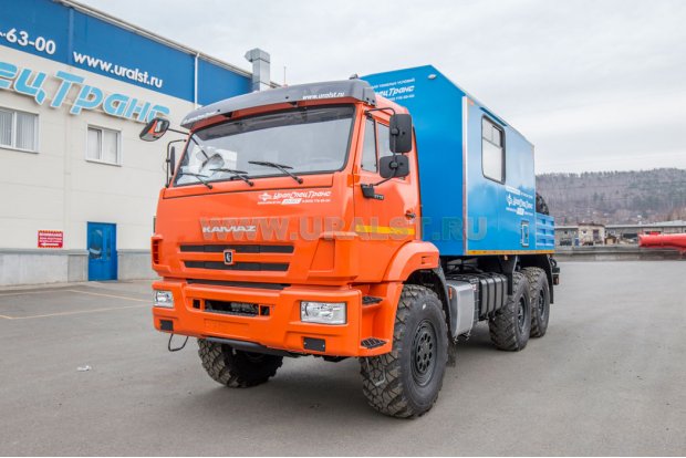 Передвижная авторемонтная мастерская ПАРМ с КМУ ИМ-25 УСТ 5453 Камаз 43118-50
