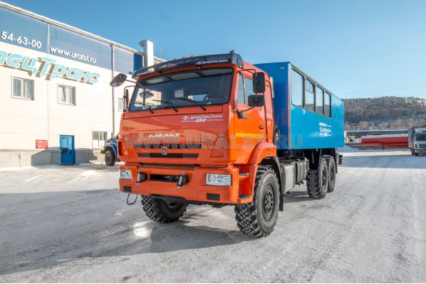 Автобус грузопассажирский ГПА УСТ 54535Р (16+2) закр. Камаз 43118-50 сп.м.