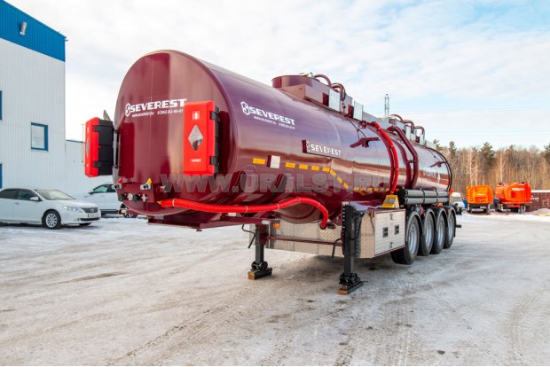Полуприцеп-цистерна ППЦ 32К-42ЛЛ-4Р SAF SEVEREST высота ССУ 1150 мм рекуперация