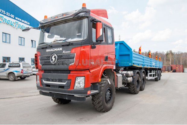 Седельный тягач SHACMAN (ШАКМАН) SX42586V385 + Полуприцеп-контейнеровоз ППК 27-24-12КБ