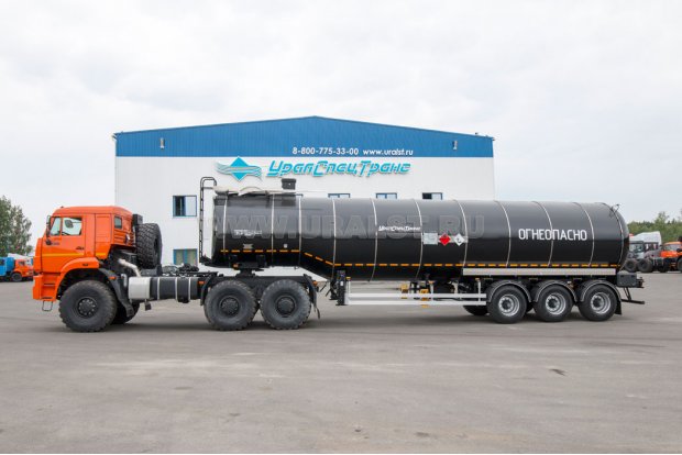 Полуприцеп цистерна ППЦН 38КТ-32Т УСТ + Седельный тягач Камаз 65221