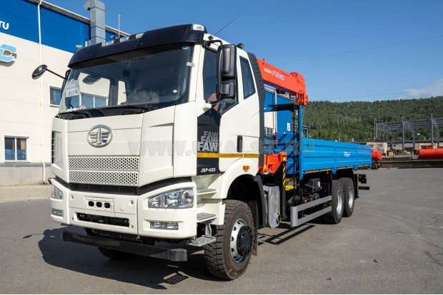 Бортовой автомобиль УСТ 5453 с КМУ KANGLIM KS-1256 FAW 3250