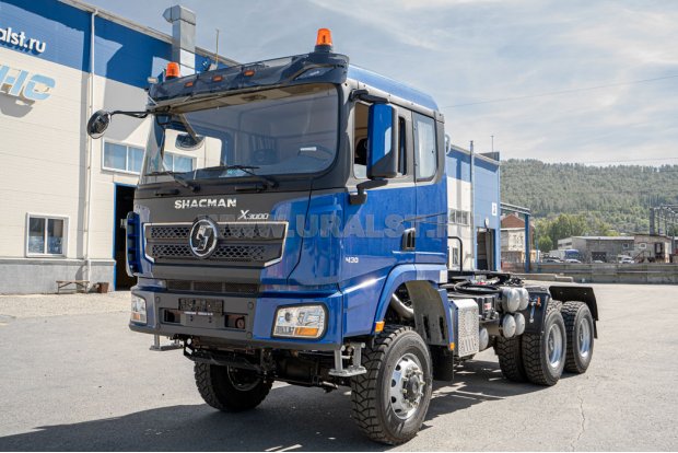 Тягач УСТ 5453 SHACMAN SX32586V385 (6х6), КБ 3775 мм, 315/80R22,5 ДОПОГ, гидрофикация (два контура)