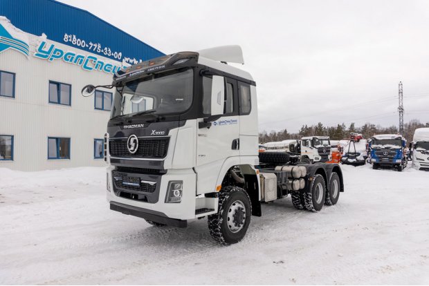 Тягач УСТ 5453 SHACMAN (ШАКМАН) SX42586V385 (6х6), шины 315/80R22,5, ССУ 1560